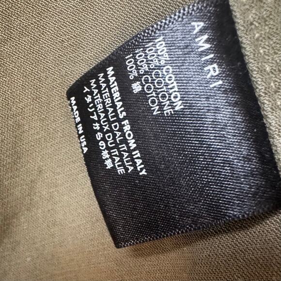 AMIRI: Men's Olive Baja M65 Overshirt Jacket - Size 46 - Picture 5 of 9